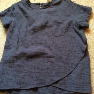 Blue Maternity Shirt